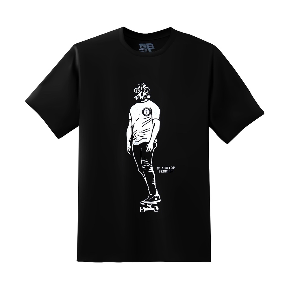 BLACK TOP PEDDLER MASKED SKATER TSHIRT